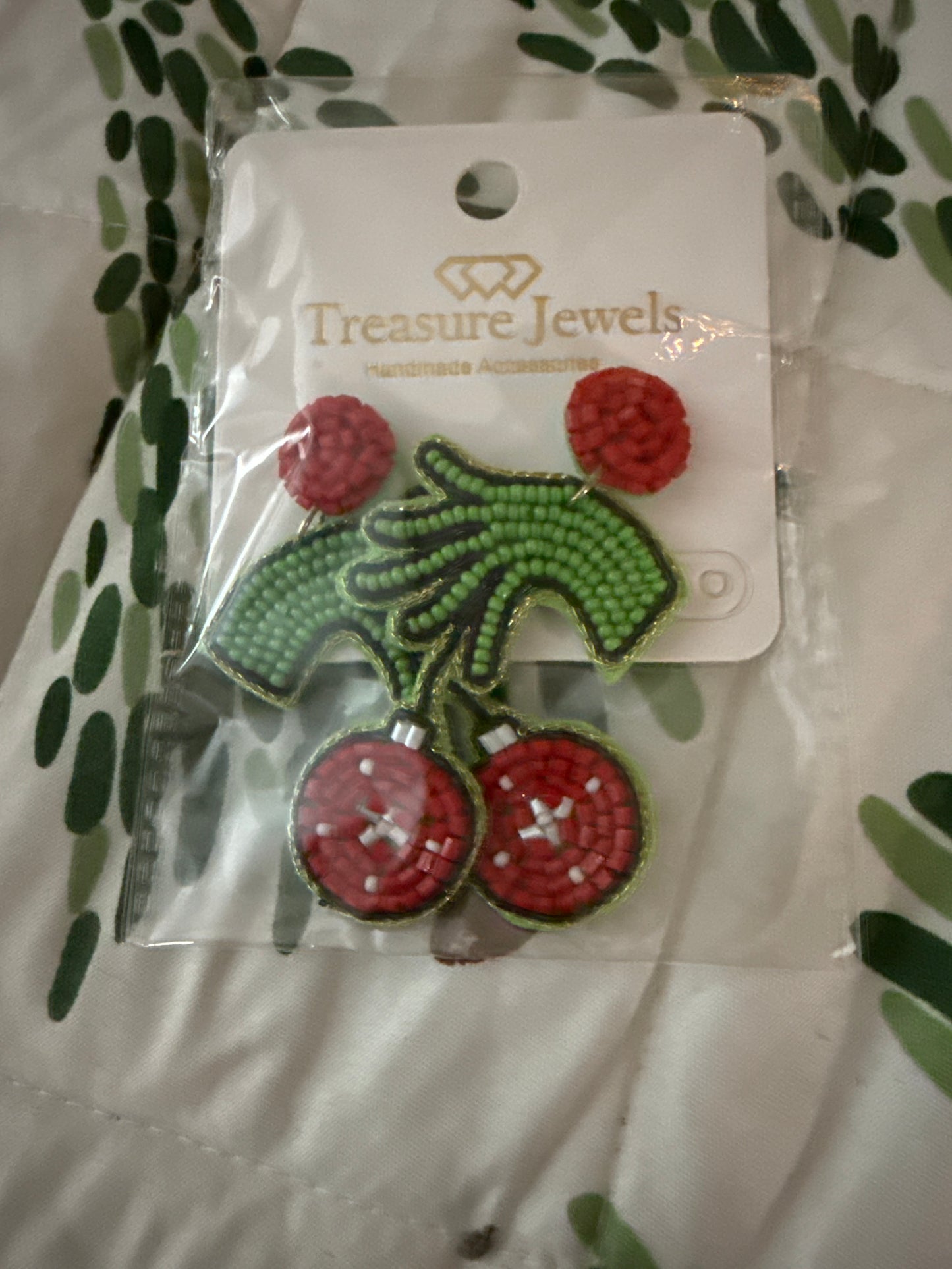 Grinch earrings