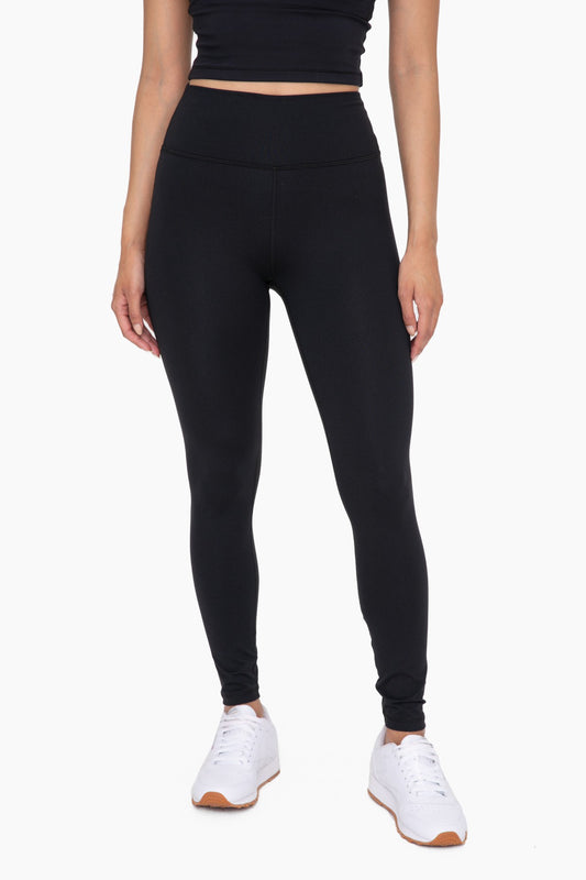 Nylon-Blend Essential Solid Legging | MONO B