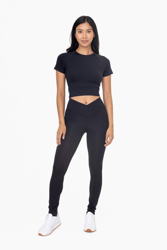 Criss Cross Waist Leggings | MONO B