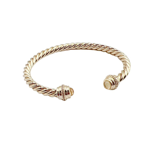 Yellow Gold Rope Bracelet