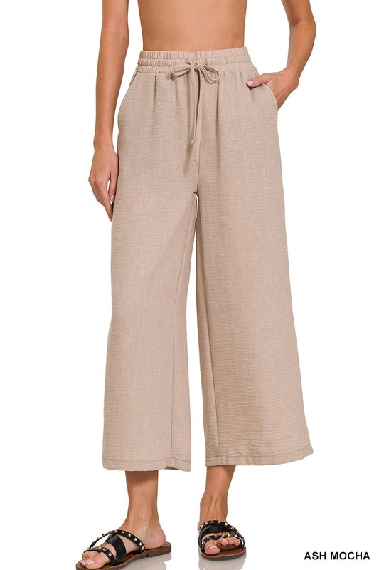 Comfy Cute Wide Leg Drawstring Pant